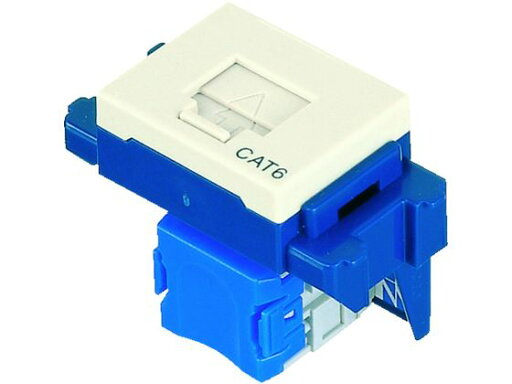【お取り寄せ】ぐっとすシリーズ情報モジュラジャック CAT6 埋込型 ミルキーホワイト モジュラーケーブル 配線 【お取り寄せ】ぐっとすシリーズ情報モジュラジャック CAT6 埋込型 ミルキーホワイト モジュラーケーブル 配線