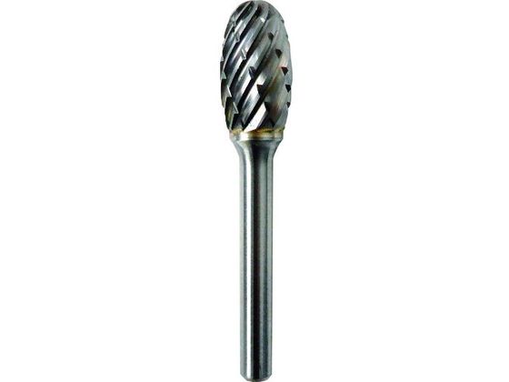 【お取り寄せ】NRS 超硬バー タマゴd-steelカット 刃径12×刃長22×軸径6×軸長45 ロー付 TCBSTL5700 超硬バー 研削研磨用品 作業用品 工具