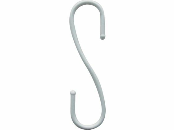 【お取り寄せ】ニッサチェイン プラスチックSフック8×245mm白色(2個入り) A-71 Sカン S字フック ネット用フック ピン フック 掲示物留め 吊下げ POP 掲示