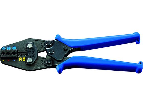【お取り寄せ】エビ マルチミニ圧着工具 絶縁被覆付閉端接続子・スリーブ／裸圧着端子・裸圧着スリーブ用 AKM2 圧着工具 空調 電設資材 作業用品 工具