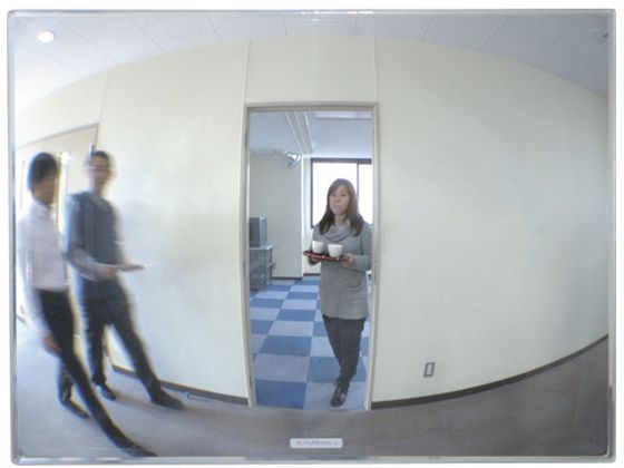 【お取り寄せ】コミー FFミラー通路[左右用] 460×330 FT46 安全ミラー ガレージミラー 現場 安全 作業