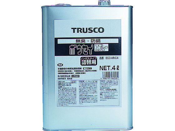 【お取り寄せ】TRUSCO αボウセイ油 4L ECO-AR-C4 防錆スプレー 防錆剤 潤滑剤 潤滑 接着 補修 溶接