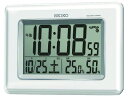 【お取り寄せ】SEIKO 温湿度計付き掛置兼用電波時計 SQ424W 置き型タイプ 時計 温湿度計 家電