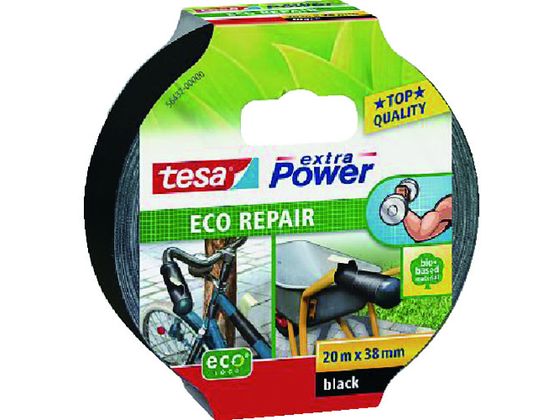 【お取り寄せ】tesa 補修テープ テサ56432 黒 38mm×20m 56432-38-20BK 補修テープ シーリングテープ 粘着テープ 梱包