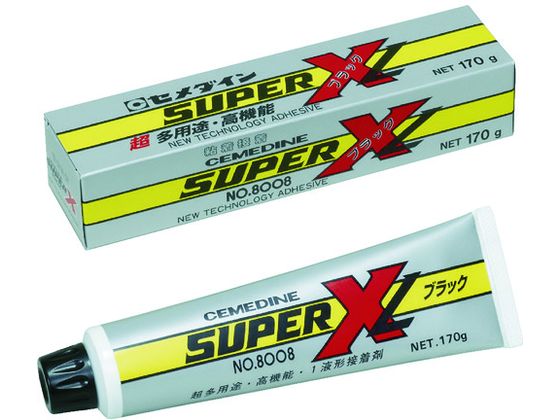 【お取り寄せ】セメダイン スーパーX8008L 黒 170g 低粘度品 AX-125 接着剤 補修材 潤滑 接着 補修 溶接