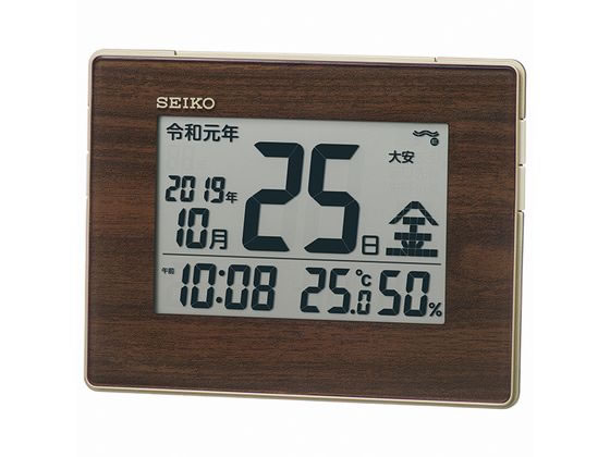 【お取り寄せ】SEIKO 和暦表示付き電波時計 SQ442B 置き時計...(3.0)