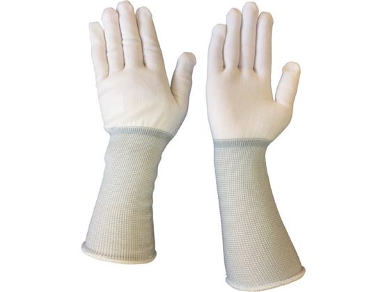 【お取り寄せ】ブラストン フィット手袋スーパーロング Lサイズ 10双 BSC-85023B-L 白手袋 綿手袋 インナー手袋 作業用手袋 軍足 作業