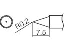 【お取り寄せ】白光 こて先 B型 T12-B 電気はんだこて はんだ 静電気対策 生産加工 作業 工具