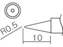 【お取り寄せ】白光 こて先 0.5B型(Z) T12-B2Z 電気はんだこて はんだ 静電気対策 生産加工 作業 工具
