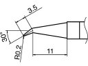 【お取り寄せ】白光 こて先 0.2J型 T36-J02 電気はんだこて はんだ 静電気対策 生産加工 作業 工具