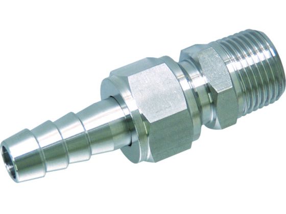 【お取り寄せ】ASOH SUS ホースジョイント PT1／2×Φ14 HS-7414 継手 アダプター 配管材