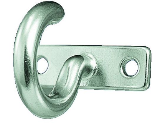 【お取り寄せ】TRUSCO プレートフック ステンレス製 D寸法4mm (1個=1袋) TPTF-4 フック 掲示物留め 吊下げ POP 掲示