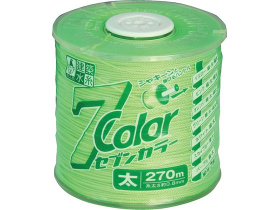 【お取り寄せ】たくみ 7COLOR 太 グリーン 270M 4810