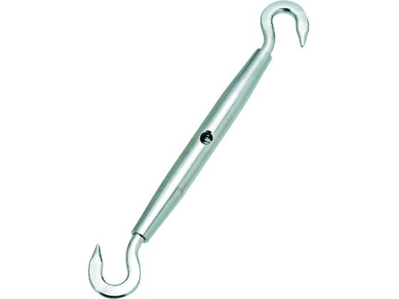 【お取り寄せ】水本 ステンレス パイプターンバックルフック(フック&フック) 捻子径1分5厘 ターンバックル シャックル 物流 作業