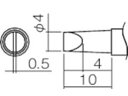 【お取り寄せ】白光 こて先 4D型(Z) T12-D4Z 電気はんだこて はんだ 静電気対策 生産加工 作業 工具(4)