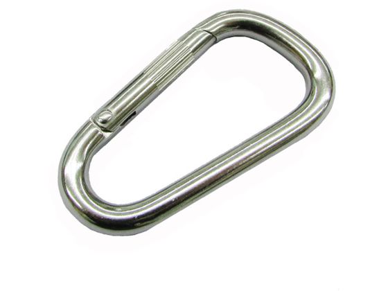 【お取り寄せ】水本 ステンレス スナップフックDE型 線径8mm 長さ80mm B-2630 吊具 物流 作業
