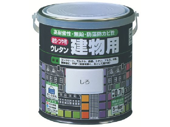 【商品説明】●耐候性、耐久性に優れ、長期間初期の美しい塗膜を保ちます。●においがマイルドで、油性調合ペイントのような油臭が少なく防藻・防カビ性に優れています。【仕様】●型番：H06-1611 6S●色：黒　●容量（L）：1．6　●乾燥時間：約8時間（夏）、約24時間（冬）　●塗り重ね可能時間：24時間以上（20℃）●塗布面積：12〜13．5［［M2］］（1回塗り）　●一液型油性つやあり●油性ウレタン系【備考】※メーカーの都合により、パッケージ・仕様等は予告なく変更になる場合がございます。【検索用キーワード】ロック油性ウレタン建物用くろ1．6L　ロックユセイウレタンタテモノヨウクロ1．6L　ロック塗料　H0616116S　工事用品　照明用品　塗装内装用品　塗料　建物用塗料油性　4957139131135　3844323　ロック　油性ウレタン建物用　くろ　1．6L　H06−1611　6S　X659JB屋内外のコンクリート、モルタル、鉄部、新生瓦、スレート。