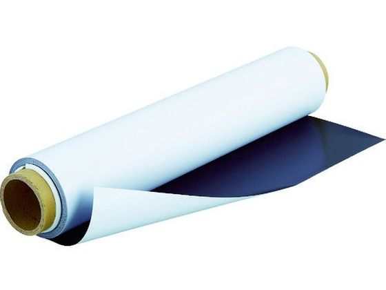 【お取り寄せ】TRUSCO カラーマグネットロール 0.4×620mm×10m TCMR-04-60-10W マグネットシート つやなしタイプ 吊下げ POP 掲示用品