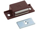 【お取り寄せ】TRUSCO マグネットキャッチ 樹脂製 L40mm 茶 TSM-10P-BR ドア サッシ廻り 建築金物 土木 建築資材