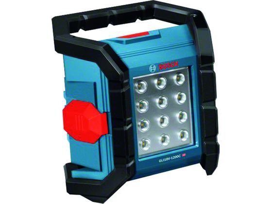【仕様】●型番：GLI18V-1200C●明るさ（lm）：1200（強）／800（弱）　●幅（mm）：215　●奥行（mm）：135　●高さ（mm）：205　●全長（mm）：205　●電圧（V）：DC14．4／18　●最大点灯時間（h）：約130分（弱）、約80分（強）　●保護等級：IP64　●三脚取付穴径：1／4インチ●電源：14．4V、18Vバッテリー　●バッテリー別売　●連続点灯時間：約130分（弱）、約80分（強）　●適合充電器：ボッシュプロ用電動工具14．4V、18Vリチウムイオンバッテリー適合充電器　●適合バッテリー：ボッシュプロ用電動工具18Vリチウムイオンバッテリー　●光源：LED　●コネクト機能　●保護等級：IP64（屋外対応型）　●照度2段階調整●ポリアミド樹脂【備考】※メーカーの都合により、パッケージ・仕様等は予告なく変更になる場合がございます。【検索用キーワード】ボッシュコードレス投光器本体のみ　ボッシュコードレストウコウキホンタイノミ　ボッシュ電動工具　GLI18V1200C　工事用品　照明用品　作業灯照明用品　投光器　LED投光器　3165140901246　1685665　ボッシュ　コードレス投光器　本体のみ　GLI18V−1200C　X885JE