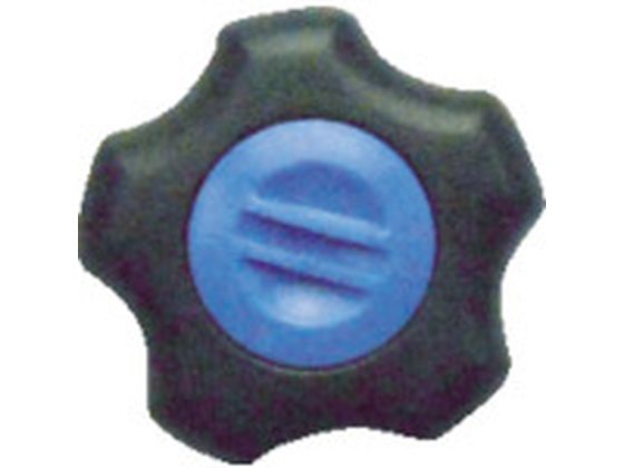 【お取り寄せ】三星 フィットノブ M10 本体/黒 キャップ/青 (5個入り) FIT-K-M10-B-5P 扉 外装部品 機..