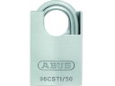 【お取り寄せ】ABUS シャックルガード付シリンダー南京錠 TITALIUM 96CSTI/50 補助錠 建築金物 土木 建築資材
