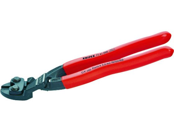 【お取り寄せ】KNIPEX 200mm ミニクリッパー(強力型/20度ベント) 7141-200KNIPEX 200mm ミニクリッパー(強力型/20度ベント) 7141-200 カッターナイフ ハサミ カッター 板金用工具 作業