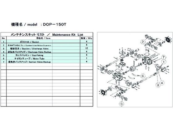 【お取り寄せ】ULVAC DOP-150T用メンテナンスキット DOP-150T MAINTENANCEKITULVAC DOP-150T用メンテナンスキット DOP-150T MAINTENANCEKIT 真空ポンプ商品 吸気管 排気管 加圧 減圧装置類 実験室 研究用