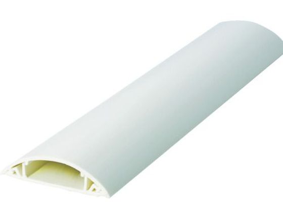 【お取り寄せ】TRUSCO 配線カバー60 1M 白 TRDR601W 床用配線カバー モール ケーブル 電源タップ 配線..