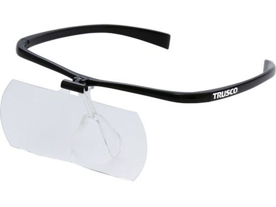 【お取り寄せ】TRUSCO 双眼メガネルーペ2倍 フレーム黒 TSM-2.0-BK ルーペ 拡大鏡 スコープ 実験用小物 機材