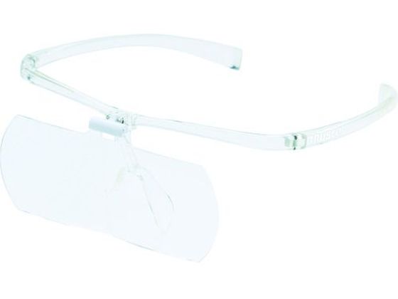 Magnifying Glasses - 【お取り寄せ】TRUSCO 双眼メガネルーペ2倍 フレーム透明 TSM-2.0-TM ルーペ 拡大鏡 スコープ 実験用小物 機材
