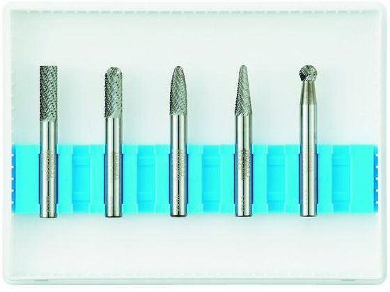 【お取り寄せ】TRUSCO 超硬バーセットCシリーズ 軸6mm 刃径6mm 5本セット TB-C060-5S 超硬バー 研削研..