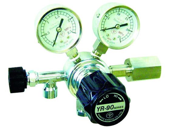 【お取り寄せ】ヤマト 分析機用圧力調整器 YR-90S YR-90S-R-11N01-2210 溶接ガスホース 調整器 カプラ 溶接 潤滑 接着 補修