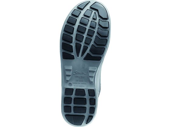 【お取り寄せ】シモン 耐滑・軽量3層底安全短靴8512黒C付 24.0cm 安全靴 作業靴 スニーカータイプ 安全保護具 作業