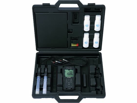 【お取り寄せ】堀場 フィールド型ポータブル水質計 PH・電気伝導率電極セット D-210PC-S pH計 導電率計 水質 土壌 計測器 計量器