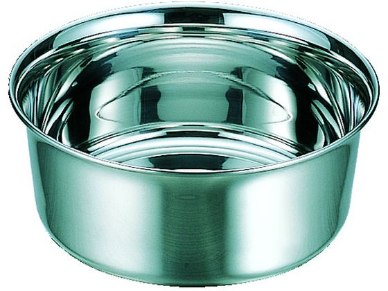 【お取り寄せ】スギコ ステンレス湯桶 220×H93 2.7L ゴム付 MAU-22G ボール カゴ 金属容器 計量器