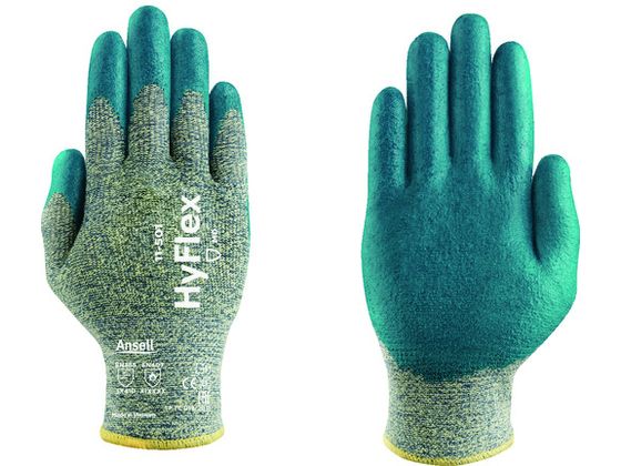 【商品説明】●ケブラー［［R下］］とステンレスを融合した繊維を使用しているため、耐切創強度と柔らかさ、優れた快適性を実現しました。●アンセル独自のINTERCEPT［［TM上］］テクノロジーを採用しています。●人間工学に基づく設計により、手の疲労を軽減し、素手で触れたような感覚を提供します。【仕様】●型番：11-501-9●色：ブルー ●サイズ：L ●厚さ（mm）：1．37 ●全長（cm）：20．6〜26．0 ●手のひら周り（cm）：19．0 ●中指長さ（cm）：8．8 ●耐切創レベル：4 ●EN3882016規格：3X41D ●すべり止め：あり●13ゲージ編 ●EN388規格：耐摩耗レベル3、耐切創レベル4、耐引裂レベル4、耐突刺レベル1 ●EN388：2016規格：耐摩耗レベル3、耐切創レベルX、耐引裂レベル4、耐突刺レベル1、ENISO耐切創レベルD ●耐熱規格EN407：X1XXXX●繊維部：ケブラー［［R下］］繊維、ステンレス繊維、スパンデックス ●すべり止め部：ニトリルコーティング●発泡ニトリルコーティングにより指先の繊細な感覚が強化され、オイルが付着する軽作業や硬くドライな対象物に対してのグリップ性能があります。【備考】※メーカーの都合により、パッケージ・仕様等は予告なく変更になる場合がございます。【検索用キーワード】アンセル耐切創手袋ハイフレックス11−501L　アンセルタイセッソウテブクロハイフレックスCRプラスサイズL　アンセル手袋A　115019　保護具　作業手袋　耐切創手袋　耐切創手袋アラミド繊維　0076490492359　3205584　アンセル　耐切創手袋　ハイフレックス　11−501　L　11−501−9　X721JX自動車製造。プレス部品取扱。