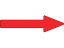 【お取り寄せ】緑十字配管方向表示ステッカー →赤矢印 貼矢28 40×150mm 10枚組 アルミ193242 標識 安全..