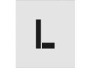 【お取り寄せ】IM ステンシル L 文字サイズ150×95mm AST-L15095 塗装 塗装 養生 内装 土木 建築資材