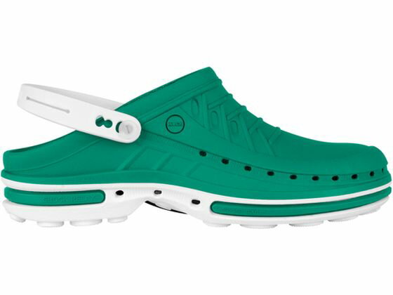 【お取り寄せ】WOCK CLOG グリーン 24.5~25.5 オートクレーブ対応134℃ 安全靴 作業靴 スニーカータイプ 安全保護具 作業