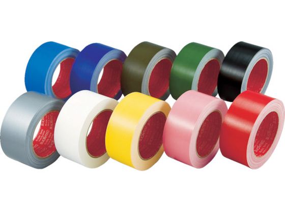 【お取り寄せ】スリオン カラー布粘着テープ50mm シルバー 339000-SI-00-50X25 布テープ ガムテープ 粘着テープ 梱包