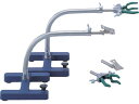 【お取り寄せ】テラオカ フリーアームスタンド クリップヘッドセット品 FCH-20 22-0242-46 クランプ 実験用 小物 機材 研究用