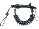 【お取り寄せ】CETACEA コイルランヤード IDCL3MDBLK 墜落制止用器具 安全保護具 作業