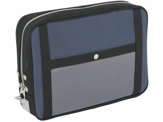 【お取り寄せ】SANEI 帆布メール用ポーチ(L)馬蹄錠金具付 紺 PL-U-03 ツールバッグ 工具箱 作業用品 工具