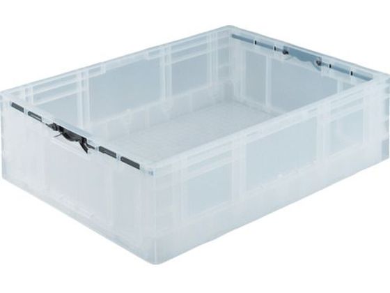 【お取り寄せ】TRUSCO TPO型 折りたたみコンテナ TP規格 53L 透明