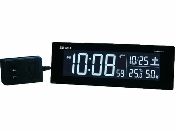 【お取り寄せ】SEIKO シリーズC3交流式デジタル電波置時計 DL305K 置き型タイプ 時計 温湿度計 家電