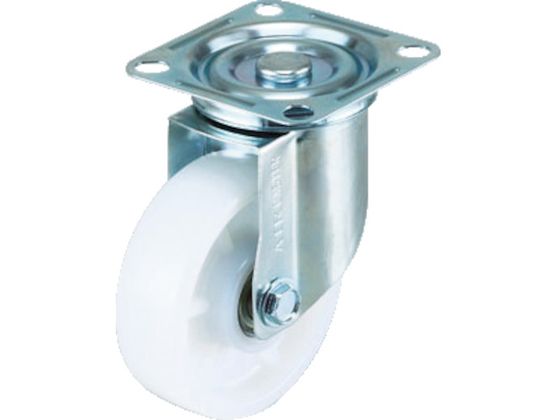 【お取り寄せ】ワコー エアーキャスター(自在車) 100mm ナイロン(ベアリング入)車 AMG-100NB キャスター 筐体 機構部材 金物