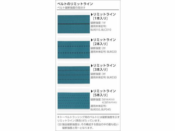 【お取り寄せ】ラチェットバックル50mm幅荷重30kN使用力7.5kN両シボリ縫巻取7m