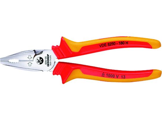 【お取り寄せ】GEDORE 絶縁ペンチ VDE8250H 160mm 1550942 ペンチ ニッパ プライヤー 作業用品 工具