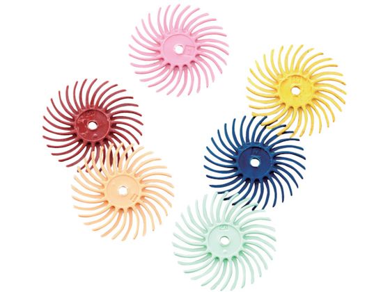 【お取り寄せ】ミニモ ラバーブラシ ＃400 φ20 (20個入) NA3513 軸付砥石 研削研磨用品 作業用品 工具